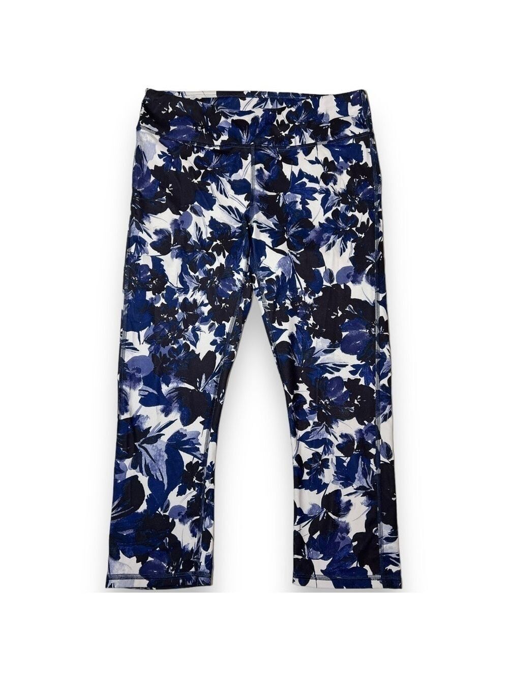 Fabletics Women’s Mid-Rise Printed PureLuxe Crop Gloaming Print Size Medium